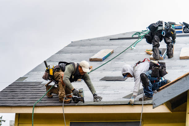 Professional Roofing technician working in Wood, PA